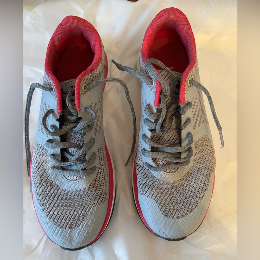 Gray and Pink Women's Athletic Shoes